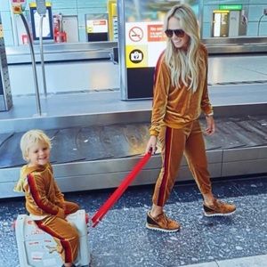 Classic Velvet Sweatpants with Malibu Tote Bag